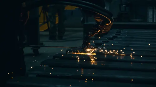 Trabajo del acero en planta